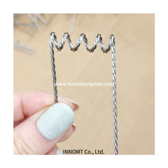 Deposition Coil / Twisting the Three Tungsten Wires and Rolling the Middle Part